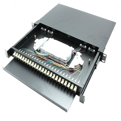 V2 Type Slide Rail Rack Mount Patch Panel Full Loaded Easy Install