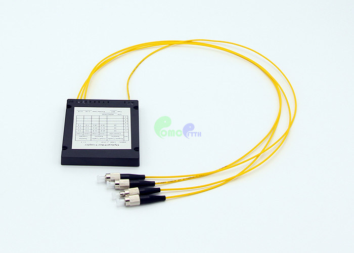 Accurate Coupling 1x3 Fiber Optic Coupler , Low Insertion Loss Optical