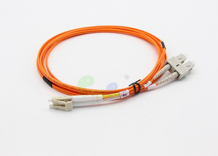 3M Orange Multimode LC SC Fiber Optic Patch Cord OM3 50/125 Duplex