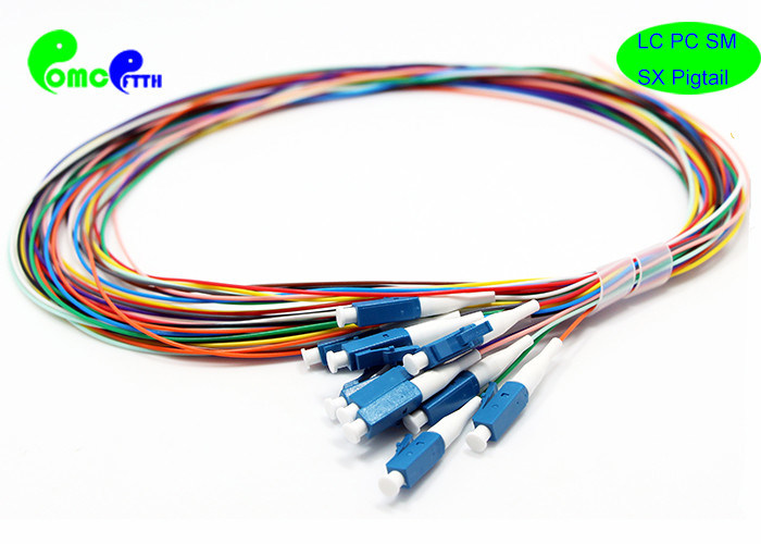 12pcs of LC UPC Fiber Optic Pigtail set SM 9 / 125um 900um for Patch ...
