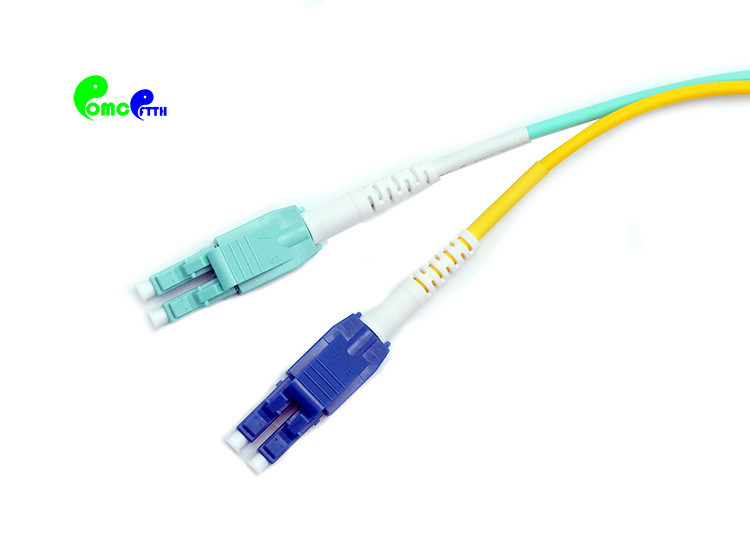 Uniboot LC LC Duplex Fibre Patch Cord With SM OS1 OS2 OM1 OM2 