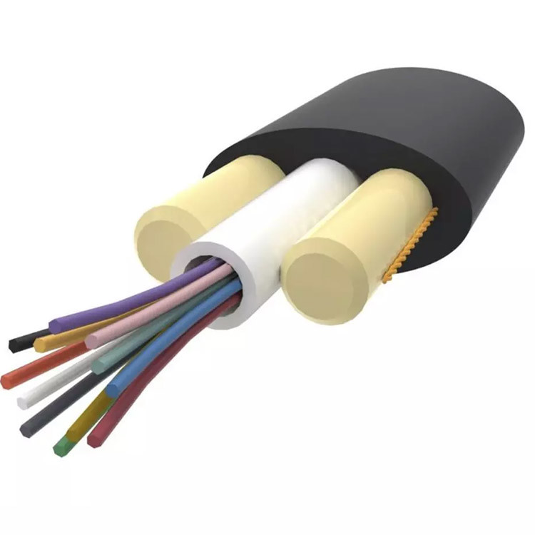 2F 4F 6F 12F FTTH Flat Drop Cable Aerial Fiber Cable G657A PE Toneable