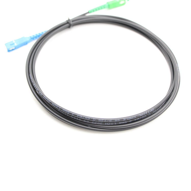 FTTH Outdoor Fiber Optic Patch Cables SC APC-SC UPC 3.5mm G657B3 LSZH Black