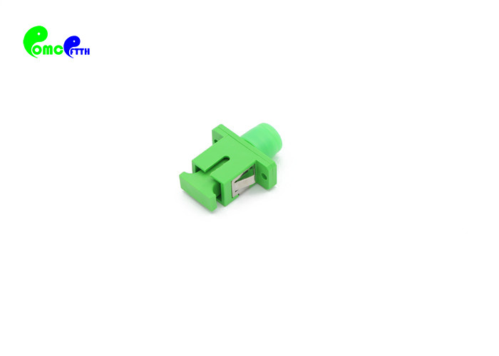 SC APC Female - FC APC Female SX Hybrid Fiber Optic Adapter With Green ...