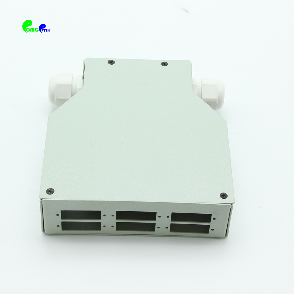 Din Rail FTTX Fiber Terminal Box 6 Port SC Duplex Optical Junction Box