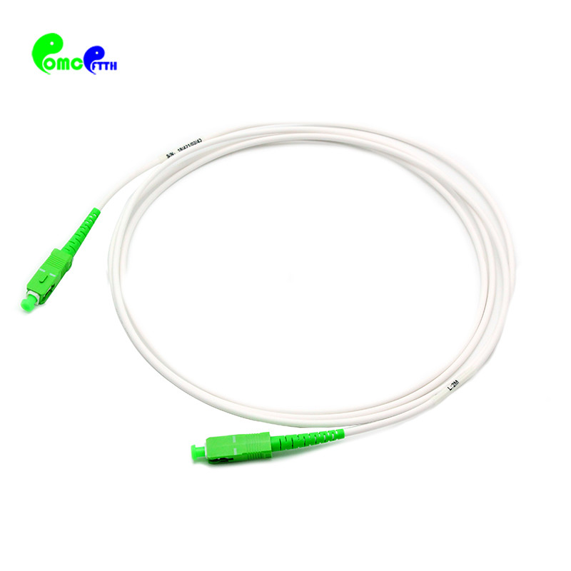 Simplex 2-25m Fiber Optic Patch Cables G657B3 SC APC - SC APC 9 / 125μm ...