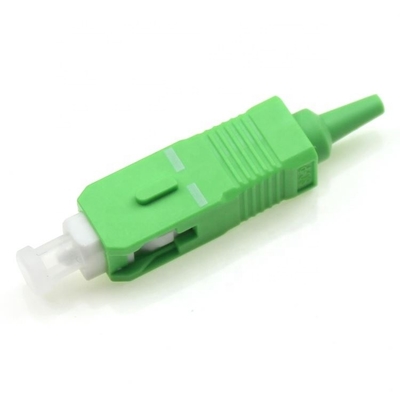 Green Optic Fiber Fast Connector 0.9mm SC APC Quick Connector