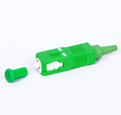 Green Optic Fiber Fast Connector 0.9mm SC APC Quick Connector