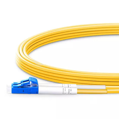 SC APC To LC UPC SM 9/125 Fiber Optic Patch Cables Yellow LSZH Duplex 2.0mm Fiber Patch Cord