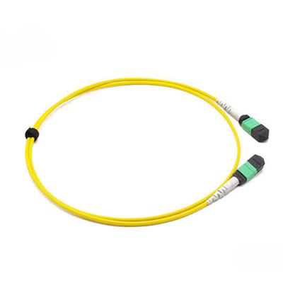 MTP Trunk Cable 12 Fibre 9 / 125μm MTP to MTP Female OS2 LSZH Type B SM Yellow Patch Cable