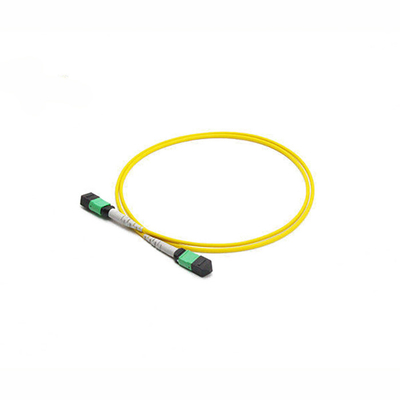 12 Fibre MTP Trunk Cable SM USconec MTP / APC Female To MTP  / APC Female G657A2 Patch Cable LSZH Yellow