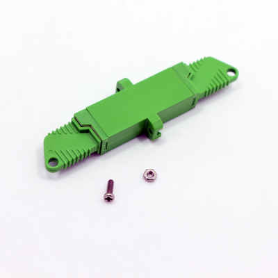 Fiber Optic Adapter E2000 / APC to E2000 / APC 9 / 125μm SX With Ceramic Sleeve Green