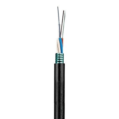 Light Armored Stranded Loose Tube Cable GYTS PBT Black 24 - 144cores