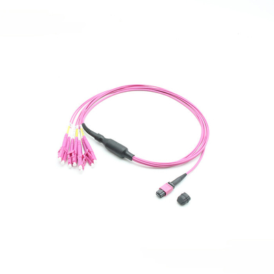 MPO Patch Cable Senko MPO Female to LC UPC Duplex 8 Fibers OM4 Multimode Breakout Patch Cable Trunk Cable