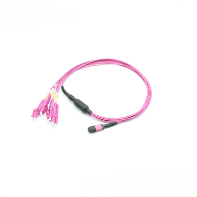 MPO Patch Cable Senko MPO Female to LC UPC Duplex 8 Fibers OM4 Multimode Breakout Patch Cable Trunk Cable