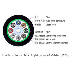 Flexible Outdoor Fiber Optic Cable Crush Resistance Standard Loose Tube Light - Armored