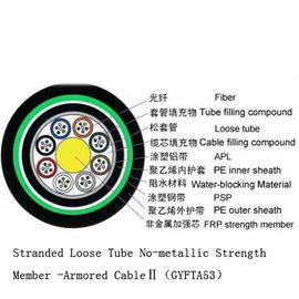 Single Mode Outdoor Fiber Cable Compact Structure Preventing Loose Tubes From Shrinking