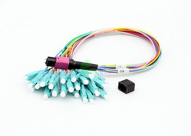 50 / 125 900um Ruggedized MPO Fanout Cable 24F With Wide Operating Temperature