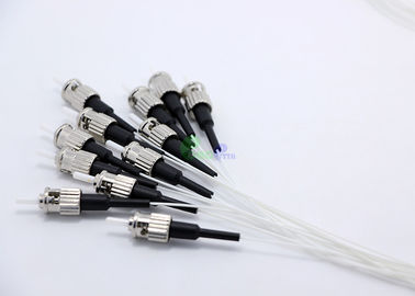 White / Orange ST Fiber Optic Pigtail , 50 / 125 Simplex 2M Fiber Pigtail Connector