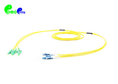 6F Pre-terminated cable LC APC - LC UPC OS2 G657A2 break out 2.0mm Fibre Optic Patch Cord