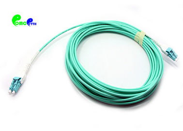 OM3 10G Uniboot LC PC - LC PC Fiber Patch Cord uni-tube Duplex 3.0mm 50 / 125 LSZH  for 10G Application