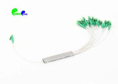 Fiber Optic PLC Splitter 1x16 Blockless With LC APC 9 / 125μm Connector