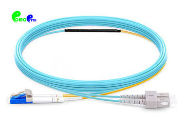 Mode Conditioning Fiber optic patch cord SC MM - LC SM 3M LSZH Orange For Gigabit Interface Converter