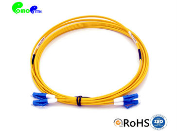 LC UPC - LC UPC IEC Grade B1 Fiber Optic Patch Cable  Single Mode Duplex 2.0mm SM 9 / 125 LSZH Patch Cables