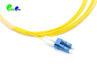 G657B3 Fiber Optic Patch Cables LC - LC Duplex G657B3 9 / 125 900um Yellow Lszh Tight buffer Customized Length