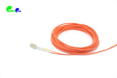 OM2 2.0mm 50 / 125μm 3M LC UPC - LC UPC Duplex Optical Patch Cord LSZH Orange For CATV And CCTV Application