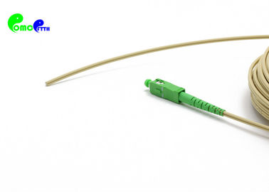 FTTH Drop cable Fiber Pigtail SC APC Simplex G657A1 SM  9 / 125μm 2.0 x 3.0mm With LSZH  For FTTH project