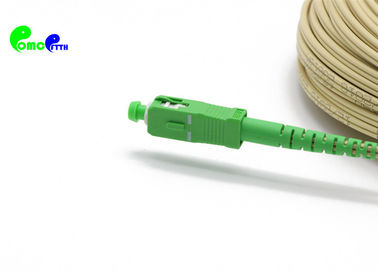 FTTH Drop cable Fiber Pigtail SC APC Simplex G657A1 SM  9 / 125μm 2.0 x 3.0mm With LSZH  For FTTH project