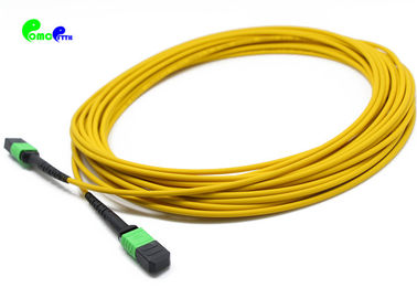 12F SM MPO Trunk Cable  9 / 125μm Female to Female Connector 3.0mm LSZH Round cable with 3M Polarity B