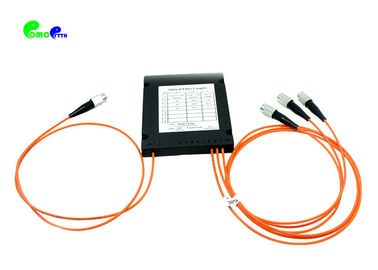 Fiber Optic Coupler High Return Loss 1x3 FC Multimode Excellent Mechanical Stability With ABS Box