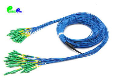 24F micro fanout  Fiber Optic Patch Cord LC APC - LC APC  SM OS2 main cable 3.0mm OD  fanout 2.0mm Cable OD IEC Grade B1