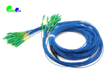 24F micro fanout  Fiber Optic Patch Cord LC APC - LC APC  SM OS2 main cable 3.0mm OD  fanout 2.0mm Cable OD IEC Grade B1