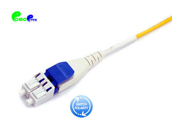 Polarity Switchable Uniboot Fiber Optic Patch Cables LC-LC Flat Clip SM/MM Duplex 2.0/3.0mm