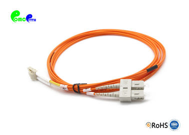 5M Fiber Optic Patch Cables LC PC To SC PC Duplex LSZH Orange Multimode MM Optical Patch Cord Jumper