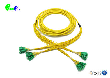 24Fibers Pre-terminated LC APC To LC APC Fiber Optic Patch Cables OS2 G652D 9 / 125μM Bunch Fanout For Vertical cabling