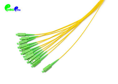12cores Pre-terminated Fiber Patch Cable  LC APC - SC APC LSZH SM with Fanout 2.0mm Tails LSZH