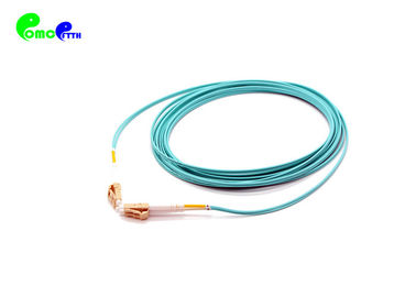 OM3  Fiber Patch Cable LC / PC - LC / PC DX  2.0mm Bend insensitive OM3 50 / 125μm LSZH Aqua Optical Patch Cord