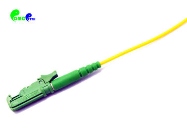 China Made E2000 APC Fiber Optic Patch Cord 9 / 125μm Simplex  2.0mm  OS2 G657D 1M LSZH Yellow