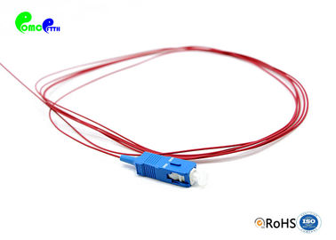 SC Fiber Pigtail 2m SM G657A 9/ / 125 Simplex 900μm red Color  LSZH TIght buffer