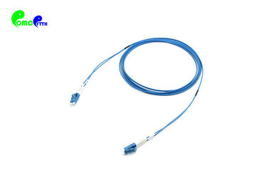 Single Mode LC - LC Duplex Optical Patch Cord 9 / 125μM 1.6mm OD OS2 G657A1 LSZH Blue Color