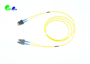 IEC Grade B Fiber Optic Patch Cables SC UPC To SC UPC Single Mode 2.0mm Duplex LSZH
