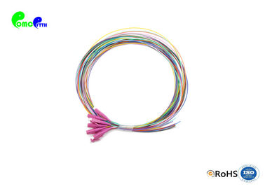 LC OM4 Fiber Optic Pigtail 12 Colored 12 Fibers  900μm 2m pigtail set  LSZH loos buffer easy to strip