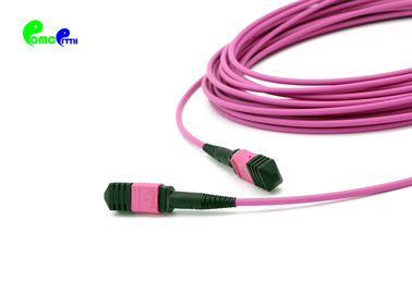 MPO Trunk Cable OM4 24F MPO Female to MPO Female 50 / 125μm High Density Low Loss 0.35dB Type A Keyup - KeyDown polarity