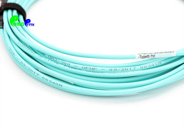 Elite MTP Trunk Cable OM3 MTP Female to MTP Female  OM3 12F 20M 3.0mm Aqua LSZH Type A
