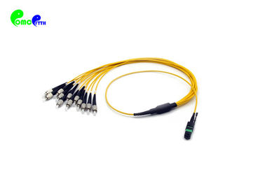MTP Trunk Cable Single Mode Breakout 2.0mm Cable MTP Female To FC UPC 12 Fibers LSZH OS2 9 / 125μm
