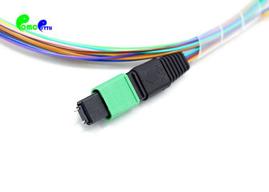 MTP Trunk Cable 9 / 125μm 8F MTP Male - LC UPC 0.9mm Fiber Optic Patch Cable 30cm SM LSZH Elite Type A